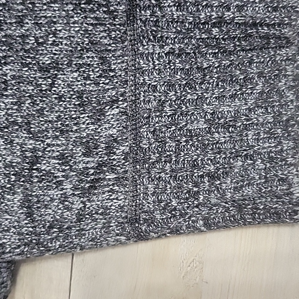 Men's 1/4 Zip Sweater Grey Fleece Lined Winter Pullover - Picture 7 of 8